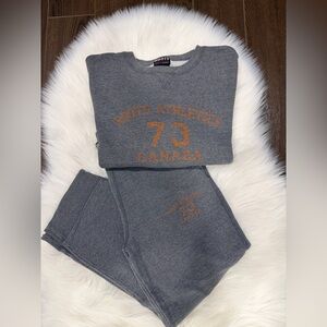 Roots Gray and Orange Athletic Set
